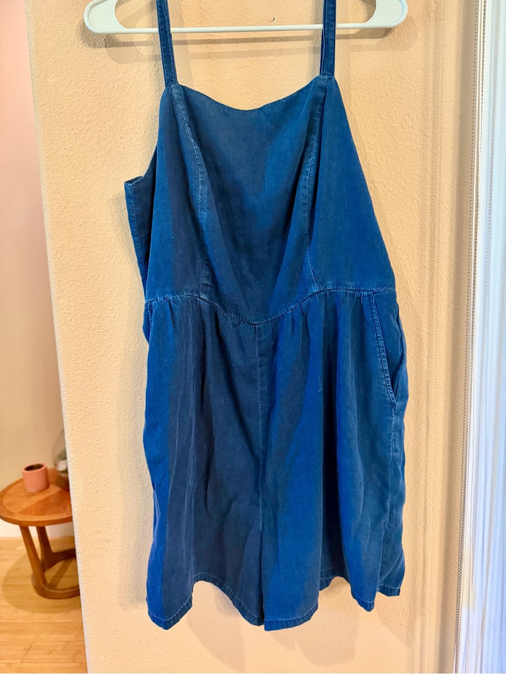 Old Navy Blue Denim-Look shorts jumper NWT